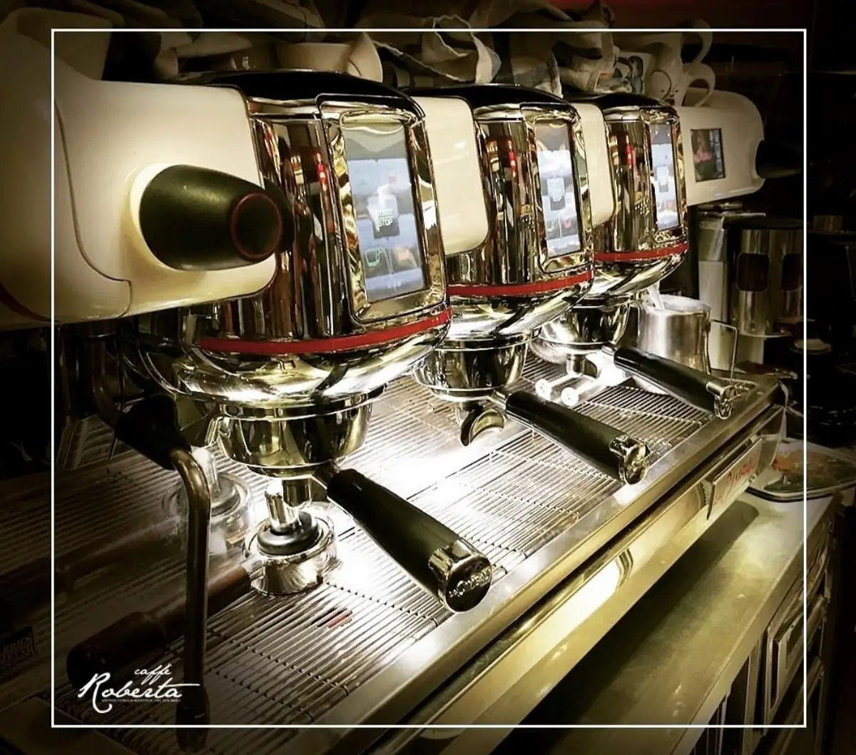 La macchina da espresso del Caffè Roberta